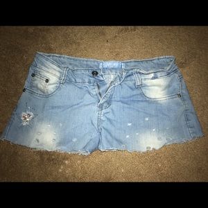 “Dj” blue jean shorts